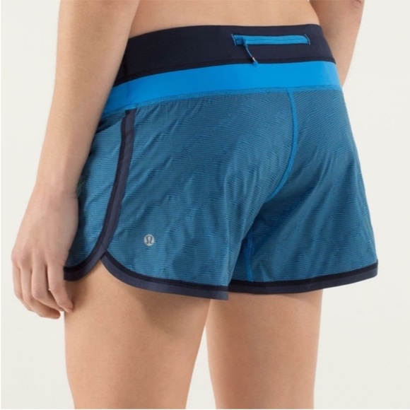 lululemon athletica Pants - Lululemon Groovy Run Short Cornflower / Black / Cornflower / Inkwell Size 6